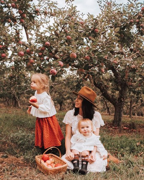 Apple Orchard Pictures, Orchard Photoshoot, Fall Apple Orchard, Ready For The Next Chapter, Summer Family Pictures, Excited For Fall, Outdoor Family Photos, Fall Family Pictures, Fall Mini