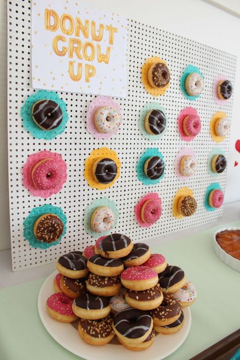 Donut Board Birthday, Sprinkle Party Favors, Donut Theme Party, Doughnut Party, Donut Themed Birthday Party, Diy Sprinkles, Donuts Donuts, Grown Up Parties, Birthday Donuts