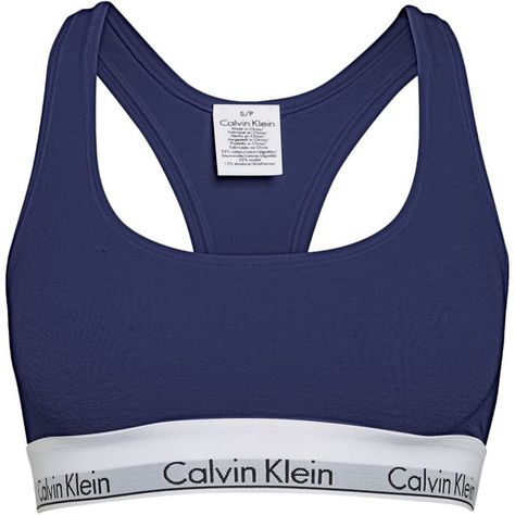 Calvin Klein Modern cotton bralette ($44) ❤ liked on Polyvore featuring tops, sports bra, underwear, bra, calvin klein, navy and women Cotton Sports Bra, Calvin Klein Bra, Best Sports Bras, Cotton Bralette, Blue Bra, Strappy Bra, Cotton Bras, Strappy Sports Bras, Dream Clothes