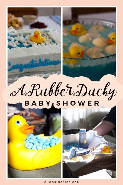 Duck Baby Shower Theme, Ducky Baby Showers, Ducky Baby Shower, Rubber Ducky Baby Shower, Baby Shower Duck, Duck Birthday, Duck Baby, Baby Duck, Baby Shower Woodland Theme