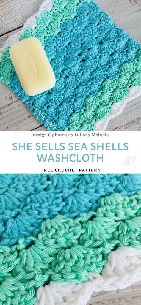 Dishcloths Crochet, Amanda Crochets, Crocheted Dishcloths, Crochet Washcloth Free Pattern, Crochet Bathroom, Crochet Washcloth Free, Crochet Dish Cloth Free Pattern, House Crochet, Crochet Washcloths