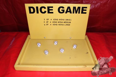 Dice Game - Lets Party Fair Week, Sports Quotes Softball, Carnival Booths, Carnival Games For Kids, Picnic Games, Post Prom, School Carnival, Ring Toss Game, Carnival Themed Party