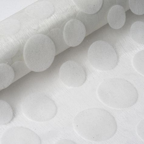 Premium Velvet Dots on Organza Fabric Dress Bolt - Ivory - 12" x 10 yards Polka Dot Decor, Table Overlays, Plastic Tablecloth, Dot Fabric, Fabric Accessories, Pretty Fabric, Organza Fabric, Fabric Bolts, Dotted Fabric