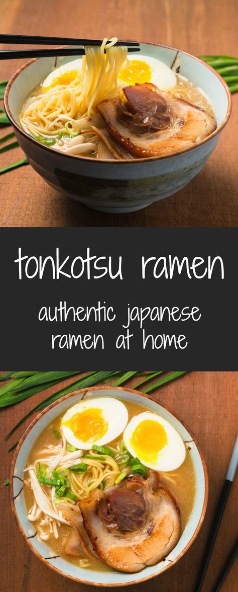 Ramen At Home, Pinoy Foods, Tonkotsu Ramen, How To Make Ramen, Ramen Noodle Recipes, Ramen Recipes, Munnar, Thanksgiving Food, Japanese Cooking