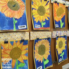 Curriculum Developer, Directed Drawing, 3rd Grade Art, Drawing Activities, Sunflower Art, School Art Projects, Guided Drawing, Common Core Standards, Teaching Strategies