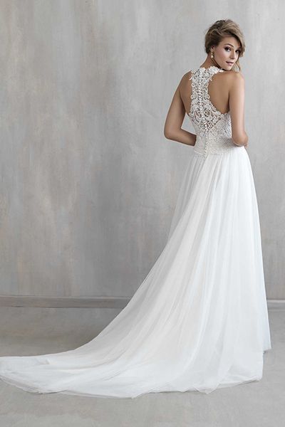 Wedding gown by Madison James Racerback Wedding Dress, Madison James Wedding Dress, Wedding Dress Backs, Wedding Dress Prices, Madison James, Wedding Dress Gallery, Aline Wedding Dress, Boho Style Wedding, Dress Gallery