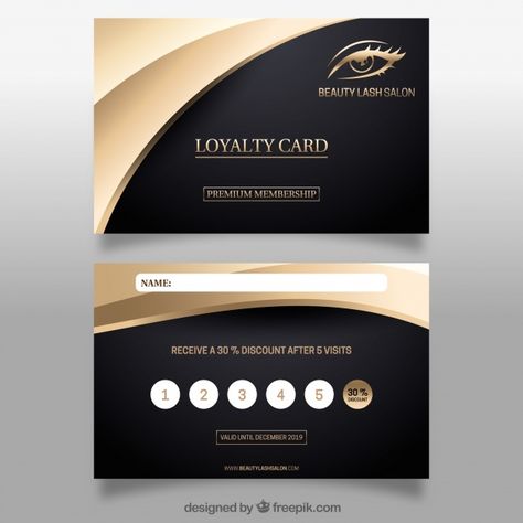 Discover thousands of Premium vectors available in AI and EPS formats Customer Loyalty Cards, Loyalty Card Design, Card Template Free, Loyalty Card Template, Member Card, Id Card Template, Visiting Card Design, Business Card Psd, Golden Design