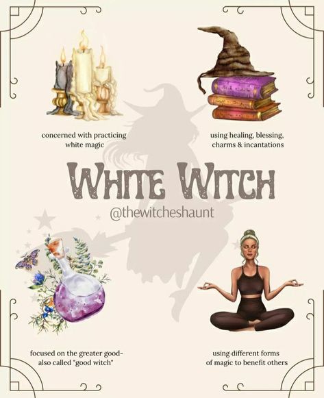 Modern Witch Tarot, Witch Types, White Witchcraft, Types Of Witches, Wiccan Sabbats, Lunar Witch, Witch Tarot, Wiccan Magic, Grimoire Book