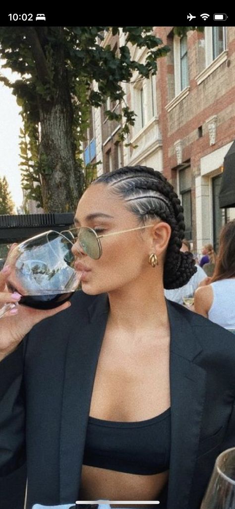 Fashion Outfits Dresses, Double Buns, Braided Cornrow Hairstyles, Mega Hair, Outfits Dresses, Braided Hair, Cornrow Hairstyles, Braids For Black Hair, Buns