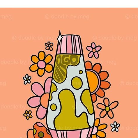 Procreate Illustration, Lava Lamps, Leo Season, Illustrators On Instagram, Lamp Parts, Digital Artists, Art Club, Paint Markers, Lava Lamp