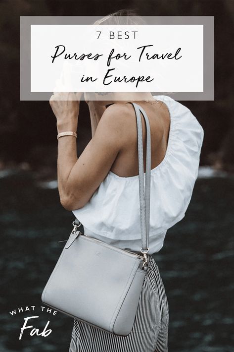 Bags For Europe Travel, Crossbody Bag For Travel Europe, Purse For Europe Travel, Best Travel Purses For Europe, Anti Theft Crossbody Bag, Travel Purses For Women Anti Theft, Best Travel Purse, Spring Crossbody Bag, Europe Purse