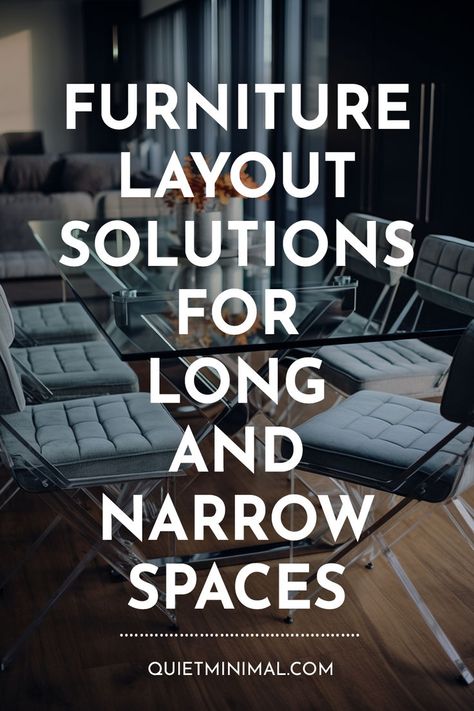 Configuring furniture in a long, narrow living/dining room is tricky. Discover professional designer tips to maximize function and visual spaciousness through strategic layout ideas. #narrowlivingroomideas #smallspaceliving #convertsmallspaces #elongatedlivingroom #narrowdiningroom #smallspacedining #multipurposerooms #apartmenttherapy #roomdividerideas #diningroomlayout #furnitureplacement #interiorlayouttips #interiordesignideas #smallspacedecor Narrow Living Dining Room, Minimalist Living Room Furniture, Minimalist Living, Maximize Space, Living Dining, Minimalist Living Room, Room Ideas, Dining Room, Layout