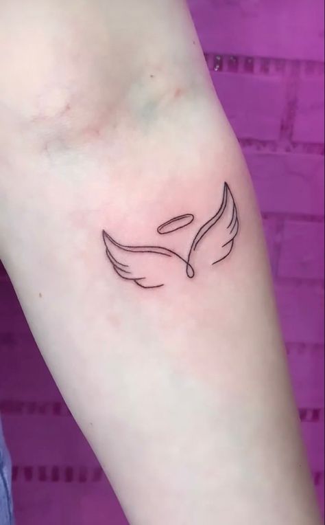 #angeltatto #wings Angle Wing Tattoos, Photography Drawing, Angel Wings Tattoo, Wing Tattoo, Arrow Tattoos, Wings Tattoo, Simplistic Tattoos, Infinity Tattoo, Tattoo Ideas