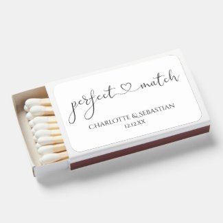 Perfect match matchbox wedding favors from Ricaso that you can personalize - many styles and colors available in store #wedding #weddingfavor #perfectmatch #loveheart #personalized #ricaso #zazzle Matchbooks Wedding, Wedding Matches Favors, Matchbox Wedding Favors, Wedding Match Boxes, Modern Wedding Favors, Personalized Match Boxes, Blue Weddings, Invitation Suites, Personalized Matches