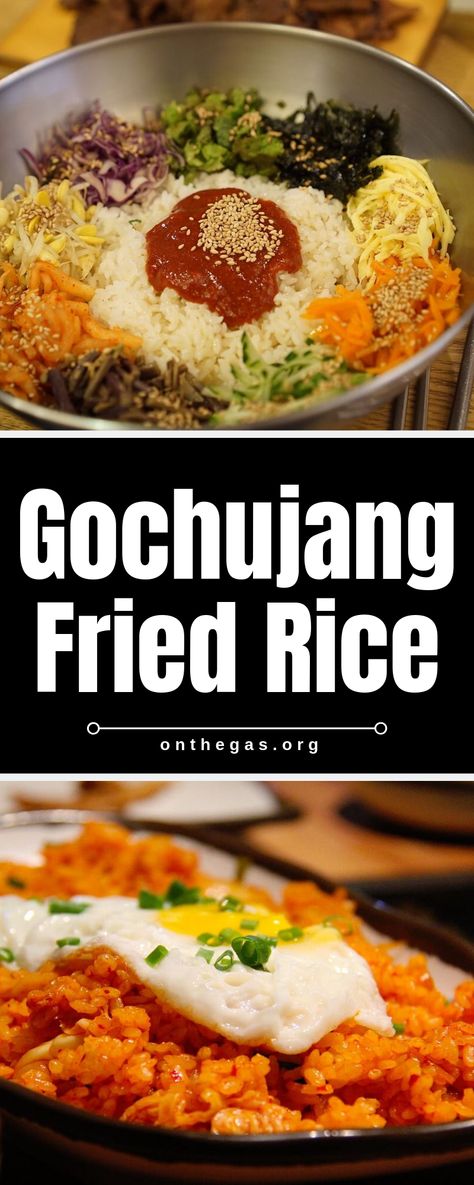 Gojuchang Recipe Korean Food, Gochujang Dinner Recipes, Gojuchang Fried Rice, Gochujang Rice Bowl, Gochujang Fried Rice, Korean Rice Dishes, Gochujang Vegetables, Recipes With Gochujang Paste, Gojujang Recipes