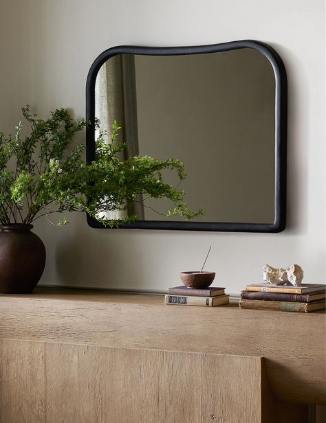 Patz Mantel Mirror by Amber Lewis x Four Hands Mantel Mirror, Mantel Mirrors, Amber Lewis, Bright Living Room, Long Lumbar Pillow, Wall Bed, Outdoor Furniture Collections, Outdoor Dining Furniture, Pillow Collection