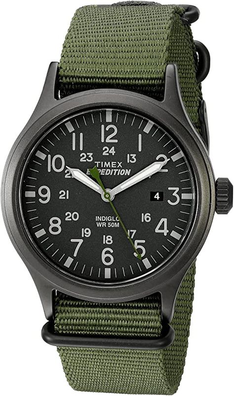 Military Boyfriend, Rugged Watches, Timex Expedition, Watch Green, Field Watches, Timex Watches, Best Watches For Men, Military Watches, Kids Watches