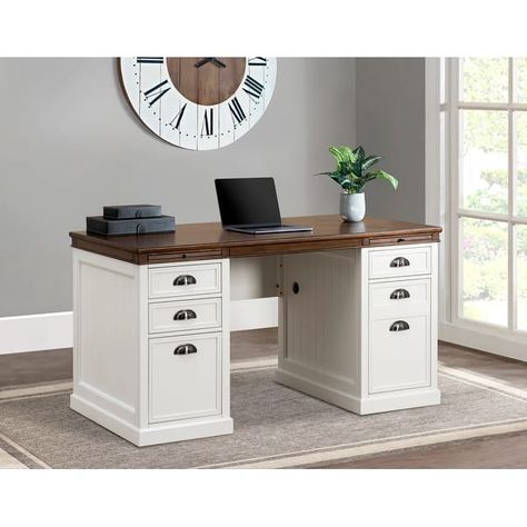 Sunjoy 58’’ Richland Double Pedestal Desk, Home Office Computer Desk Work Station - Bed Bath & Beyond - 41063298 Room Products, Double Pedestal Desk, Home Office Computer Desk, Desk Home Office, Pedestal Desk, Home Office Furniture Desk, Office Computer Desk, Office Computer, Work Station