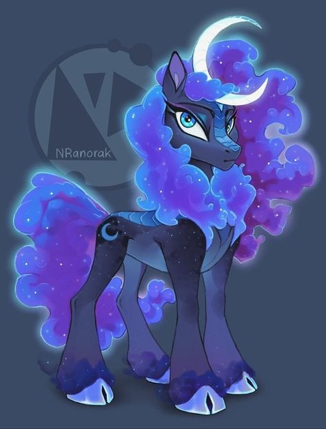 Mlp Oc Art Princess, Mlp Luna Fanart, Mlp Luna Redesign, Princess Luna Redesign, Princess Luna Fanart, Luna Redesign, Mlp Designs, Mlp Fan Art, My Little Pony Comic