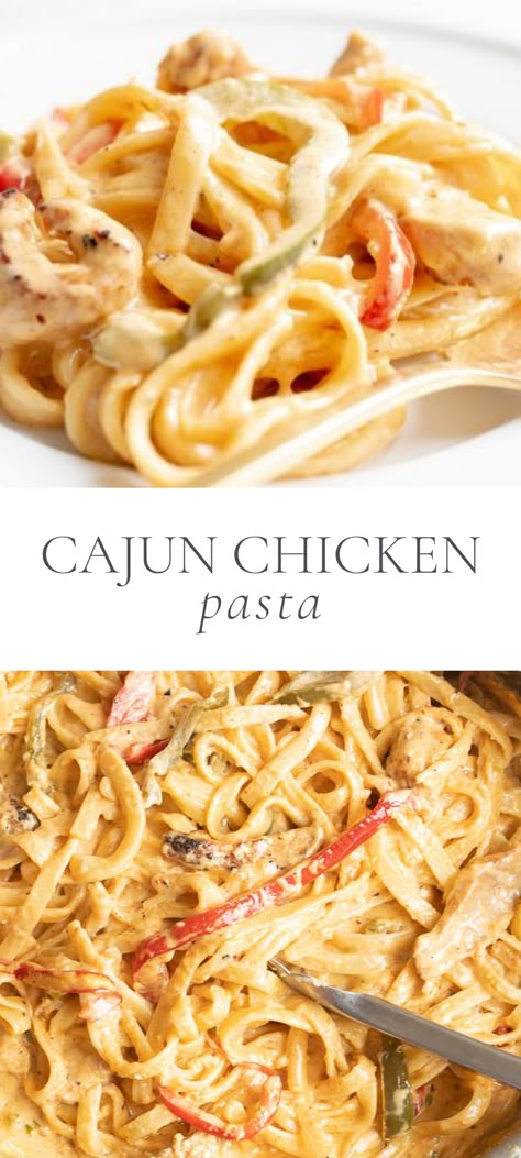 Cajun Pasta No Cream, Tgifridays Cajun Chicken Pasta, Gluten Free Cajun Pasta, Cajun Chicken Pasta No Cream, Cajun Alfredo Pasta Sauce, Creamy Cajun Chicken Pasta Recipes, Spicy White Sauce Pasta, Cajun Spaghetti, Cajun Chicken Alfredo Pasta