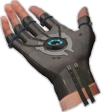 Power Glove Concept, High Tech Gloves, Futuristic Items Concept Art, Robotic Gauntlet, Anime Gloves Design, Futuristic Gloves, Tech Gauntlet, Hero Gadgets, Cyberpunk Gloves