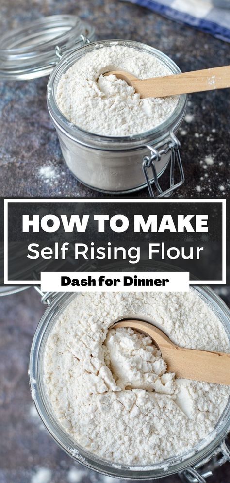 This easy self-rising flour substitute is a great way to make your own pantry staples and save money! This easy copycat recipe can be used in your favorite Southern recipes, or any place self-rising flour (or self-raising flour) is called for. One of the easiest homemade pantry staples! Homemade Self Rising Flour, Make Your Own Pantry, Self Rising Flour Substitute, Dolly Parton Recipes, Homemade Biscuit Mix, Make Self Rising Flour, Homemade Dry Mixes, Flour Substitute, Homemade Pantry