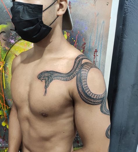 Arm Tattoos Wolf, Patience Tattoo, Left Arm Tattoos, Simple Tattoos For Guys, Mens Shoulder Tattoo, Snake Tattoo Design, Back Tattoos For Guys, Octopus Tattoo, Eagle Tattoo