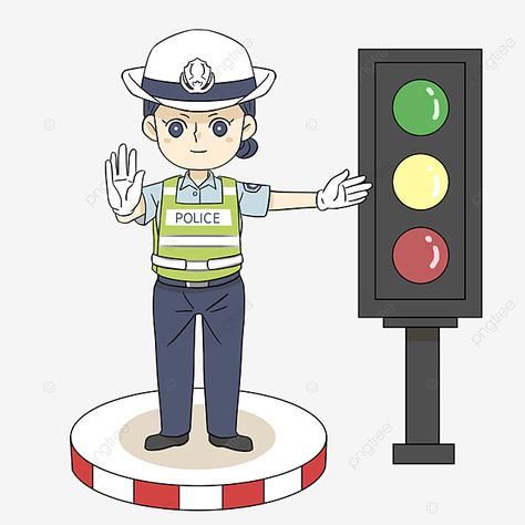 Police Illustration, Safety Clipart, Community Helpers Pictures, Police Clipart, Road Safety Poster, Safety Cartoon, Police Police, Hand Clipart, Traffic Police