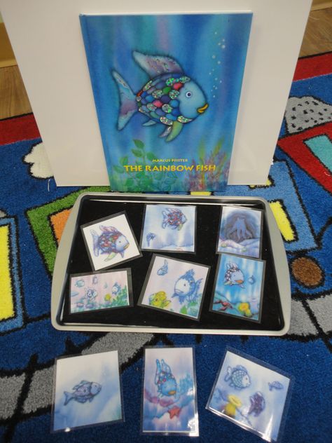 April Kindergarten Activities, Rainbow Fish Story, Rainbow Fish Activities, The Rainbow Fish, Fish Activities, Speech Language Activities, Love And Kindness, Art Camp, Rainbow Fish