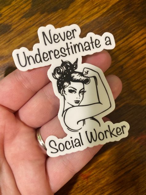 Custom designed sticker for social workers! Social Worker Aesthetic Wallpaper, Social Worker Stickers, Social Worker Tattoo Ideas, Social Work Tattoo, Social Worker Aesthetic, Claire Aesthetic, Social Worker Outfits, Social Worker Quotes, Social Work Quotes