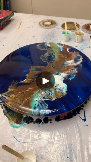 Resin Cake Stand, Amazing Resin, Beautiful Cake Stands, Wall Ar, Resin Wall Art, Resin Pour, Resin Artwork, Fluid Art, Beautiful Cakes