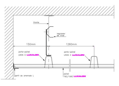 Office suspended metal ceiling transverse section details dwg file Suspended Ceiling Detail, Precedent Study, Ceiling Detail, Drawing Block, Suspended Ceiling, House Plan Ideas, Metal Ceiling, Autocad Drawing, Plan Ideas