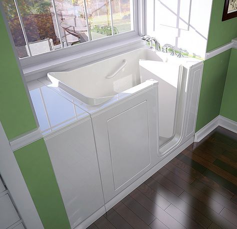 Premium #walkintubs. Each tub is created with quality parts and hardware, making them sturdy and reliable. Our #tubs are carefully designed with contoured seats so you can sit down and stand up with ease. Our no leak door system provides a watertight seal for year after year. You can be sure you'll find your perfect tub as we offer custom sizes and features specified to your individual needs. www.seligconstruction.com/walk-in-tubs.php #elderlytubs #tubsafety #bathtubs Bathtub For Elderly, Home Depot Bathroom Tile, Sitting Bathtub, Home Depot Bathroom, City Bathrooms, Shower Conversion, Shower Wall Tile, Walk In Bathtub, Grab Bars In Bathroom