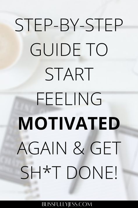 Are you struggling with finding your motivation to tackle your to-do list or get ANYTHING done? You're tired of feeling tired & struggling to find the motivation to get things done. You want to start feeling productive & like you are accomplished! Here are some strategies to help you feel motivated & start feeling productive! / motivation / getting your motivation back / how to motivate yourself / motivation tips / productivity / how to be productive // blissfullyjess.com Motivation To Work Hard, Grammar Posters, How To Be Productive, How To Motivate, How To Get Motivated, Feeling Burnt Out, Success Habits, Lack Of Motivation, Be Productive