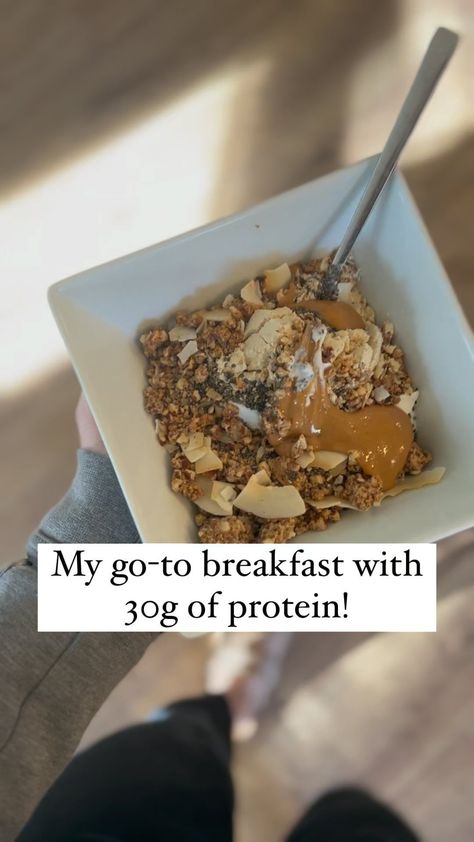 Starting every morning with 30 grams of protein is a must to keep me full and energized throughout the day. As we age, we need more… | Instagram 30 Gm Protein, 30 Grams Of Protein Vegetarian, 50 Grams Protein Breakfast, 30 Grams Of Protein Snacks, 145 Grams Of Protein A Day, Breakfast With 30 Grams Of Protein, 30 Grams Protein Breakfast, 30 Gram Protein Breakfast, 40 Grams Of Protein Meals