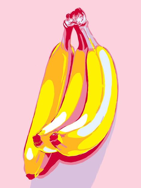 Saatchi Art is pleased to offer the artwork, "Banana pop art painting fruit food kitchen expressionism," by Vitali Komarov, available for purchase at $180 USD. Original Mixed Media: Digital on Paper. Size is 24 H x 18 W x 0.1 in. Digital Art Fruit, Pop Art Banana, Banana Painting Acrylic, Fruit Pop Art, Fruit Mural, Banana Illustration, Vitali Komarov, Fruit Images, Banana Painting