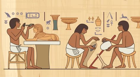 Egyptian Art History & Industry in ancient Egypt civilization. Ancient Egypt Technology, Egypt Civilization, Ancient Egypt Civilization, Egyptian Drawings, Egypt Concept Art, Ancient Kingdom, Egyptian Pharaohs, Leather Industry, Ancient Egyptian Art