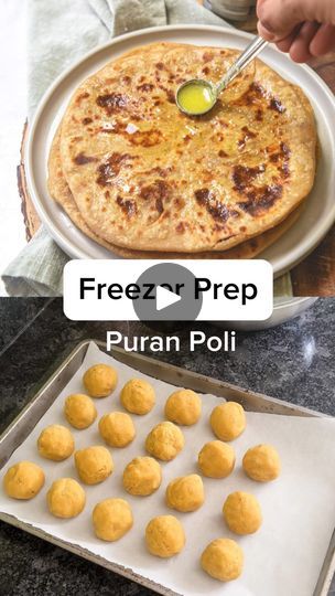 30K views · 548 reactions | Bringing the flavors of Holi to life with homemade Puran Poli! 🌈🎉 We Gujju call it Vedmi. Watch me cooking Puran in bulk and freezing it. This helps me make my kids lunchbox quickly. I just have to knead the dough fresh to make vedmi. 
.
Frozen stuffing stays good for up to 3 months.
Thaw the puran balls overnight in the refrigerator or 20 minutes at room temperature. 
.
Clickable Recipe link is in the bio.
.
Or Search in Google ‘Puran Poli Spice Up The Curry’.
.
#holirecipes #holispecial #puanpoli #bulkcooking #freezerprep #freezerfriendly #gujjufood #marathifood #vedmi #kidfriendlyfood #indiansweet #beautifulcuisines #trendingnow #recipereels #indianinusa | Kanan | Spice Up The Curry | Asha Bhosle · Gun Guna Rahe Hai Bhanvare Puran Poli Recipes, Poli Recipe, Puran Poli, Holi Recipes, Bulk Cooking, Asha Bhosle, Holi Special, Indian Sweet, Freezer Friendly