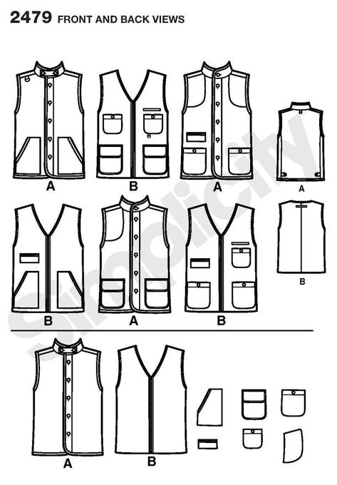 Vest Pattern Sewing 2479 Hunting Vest My Pattern Stash Pinterest Vest Pattern Vest Pattern Sewing, Pola Jaket, Cargo Jacket Mens, Sewing Men, Green Cargo Jacket, Vest Sewing Pattern, Vest Suit, Hunting Vest, Boys Vest