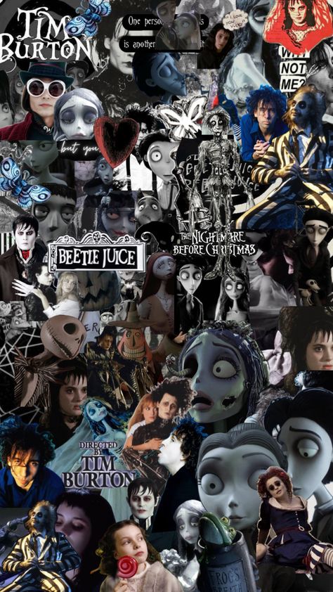 #timburton#timburtonaesthetic Sarcastic Wallpaper, Coraline And Wybie, Halloween Wallpaper Backgrounds, Tim Burton Art, Tim Burton Films, Scary Wallpaper, Gothic Wallpaper, Tim Burton Movie, Cute Fall Wallpaper