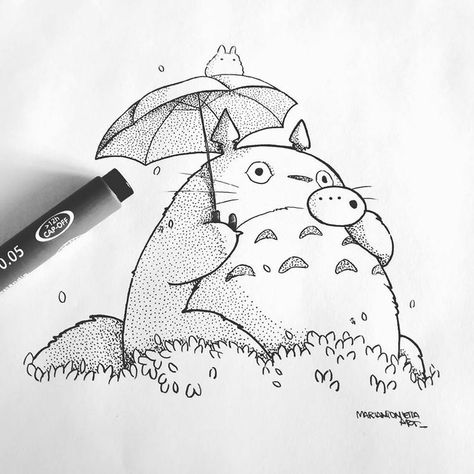 Ghibli Drawing, Totoro Drawing, Sketch Book Ideas, Totoro Art, Studio Ghibli Tattoo, Ghibli Tattoo, Personajes Studio Ghibli, Ghibli Artwork, Studio Ghibli Art