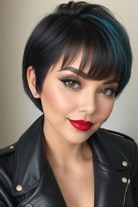 Makeup ideas and hair color ideas | Hairstyles | peekaboo hair color Messy Bob Haircut, Peekaboo Hair Colors, Trendy Bob Hairstyles, Peekaboo Hair, Asymmetrical Hairstyles, Pelo Afro, Bob Hairstyles For Fine Hair, Dream Cottage, Penteado Cabelo Curto