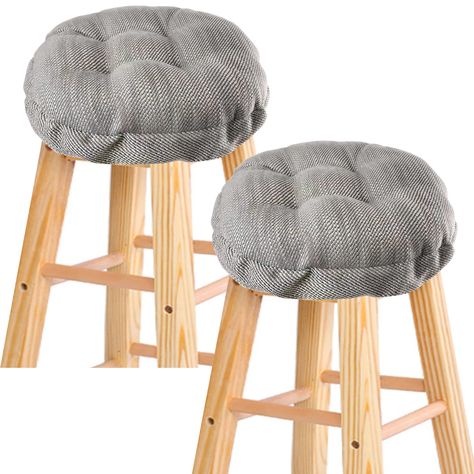 PRICES MAY VARY. COMFORTABLE MATERAIL:This round bar stool cushions have Inner--high quality sponge, Outer--high quality polyester fabric. Ours round bar stool covers with good support force decreasing pressure on the coccyx and relief you from pain of sciatica, herniated discs, tailbone injuries, etc, will provide more comfort & relaxation PERFECT SIZE: This thick bar stool cushions size approx. 12x12x2 inches (30x30x5cm) .This elastic bands will keeps the stool cushion cover in place on slippe Metal Stools, Bar Stool Cushions, Bar Stool Covers, Round Bar Stools, Bar Stool Seats, Stool Cushion, Stool Covers, Metal Stool, Round Stool