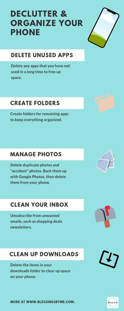 Apps On Your Phone, Organize Phone Apps, Selfcare Tips, Digital Minimalism, Declutter And Organize, Clean Phone, Screen Free Activities, How To Declutter, Getting Rid Of Clutter