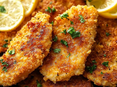 Italian Breaded Chicken Cutlets Italian Breaded Chicken, Breaded Chicken Cutlets, Lemon Twist, Hearty Casseroles, Like Chicken, Citrus Chicken, Food Stands, Italian Chicken, Chicken Cutlets