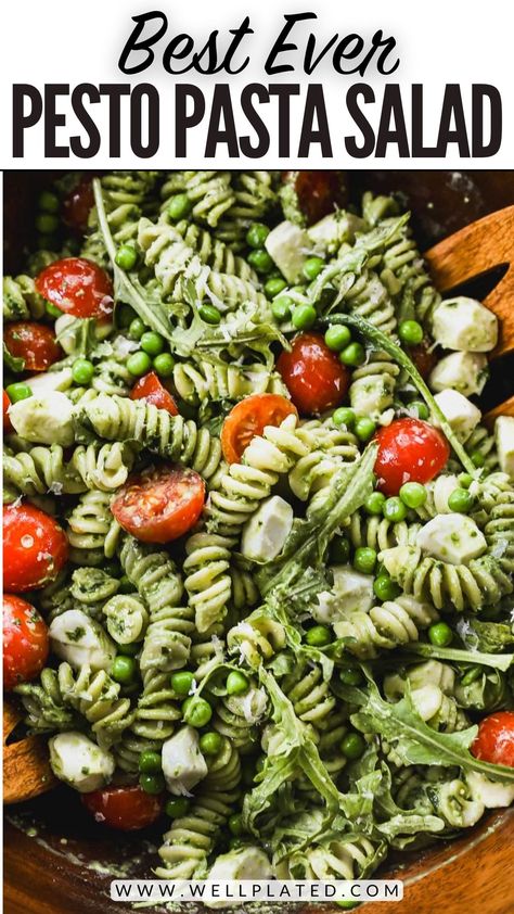 Pasta Salad Recipes Pesto, Pesto Pasta Salad Recipes, Pasta Pesto Salad, Best Pesto Pasta, Creamy Pesto Pasta Salad, Cold Pesto Pasta Salad, Creamy Pesto Dressing, Savory Potato Salad, Meal Salads