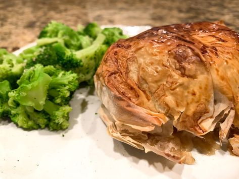 Phyllo Chicken, Dinner For Guests, Chicken Packets, Garlic Asparagus, Herbed Chicken, Whole Grain Rice, Asparagus And Mushrooms, Boursin Cheese, Gourmet Cheese