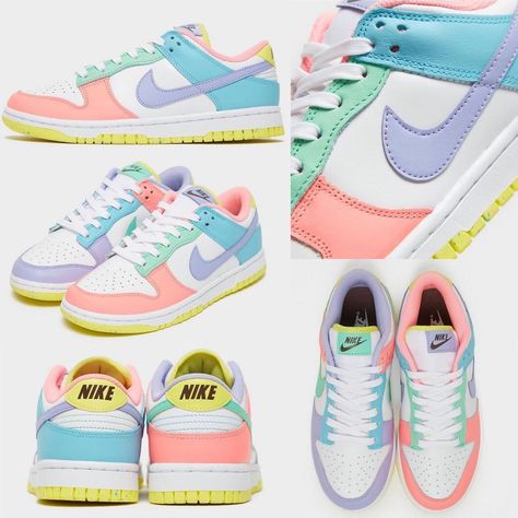 Nike Multicolor Sneakers, Multi Color Dunks, Colorful Dunks, Summer Thoughts, Dunk Lows, Low Dunks, Dunks Low, Kid Life, Summer Sneakers