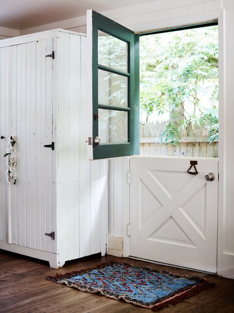 Exterior Dutch Door, Dutch Doors Exterior, Split Door, 1920s Bungalow, Dutch Door, Solid Wood Doors, Porch Design, Interior Barn Doors, Diy Door