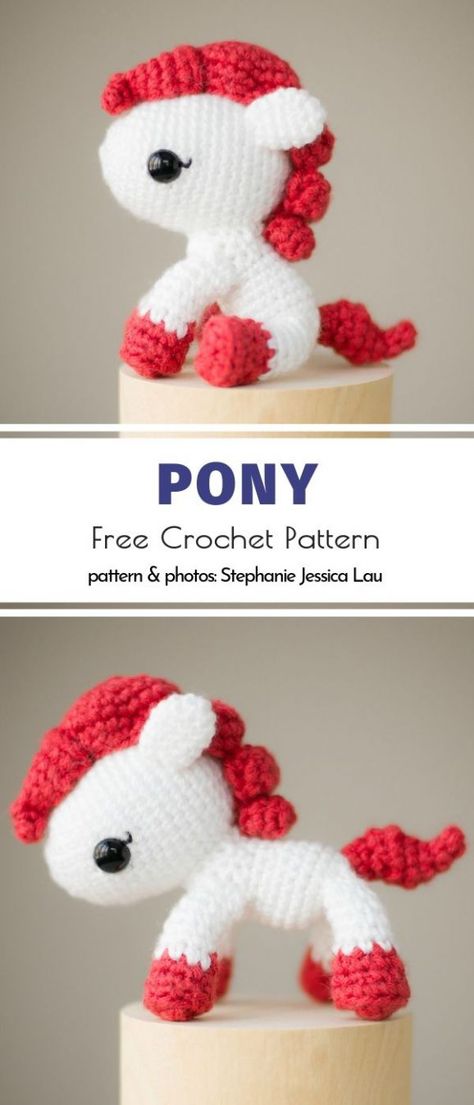 Amigurumi Pony Free Pattern, Mini Unicorn Crochet Pattern, Pony Crochet Pattern Free, Mlp Crochet Pattern Free, Quick Crochet Stuffies, Mini Horse Crochet Pattern Free, My Little Pony Crochet Pattern Free, Small Unicorn Crochet Pattern Free, Easy Crochet Unicorn